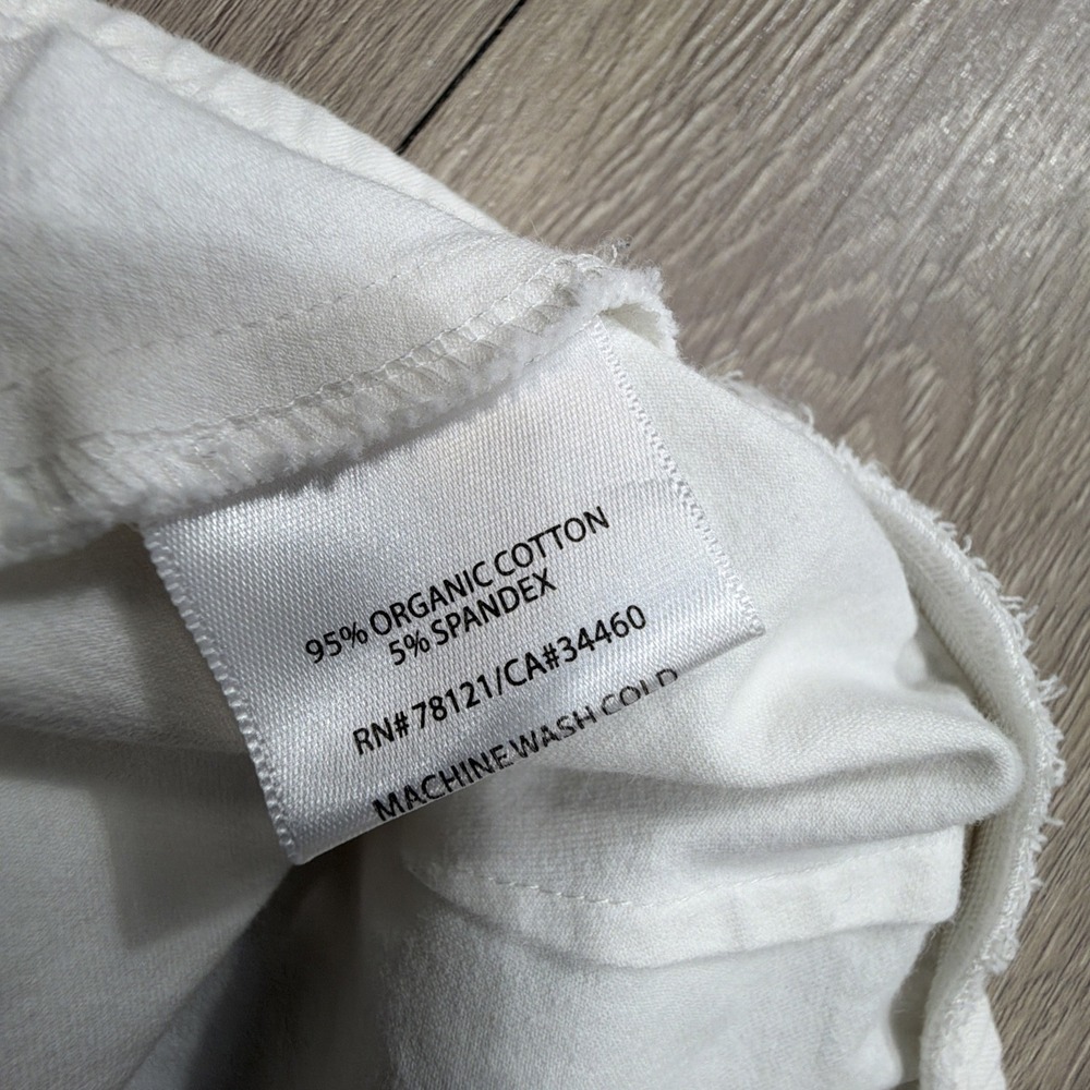 EILEEN FISHER Organic Cotton Ankle Pants In White Petite PP Modern Minimalist - Picture 6 of 11